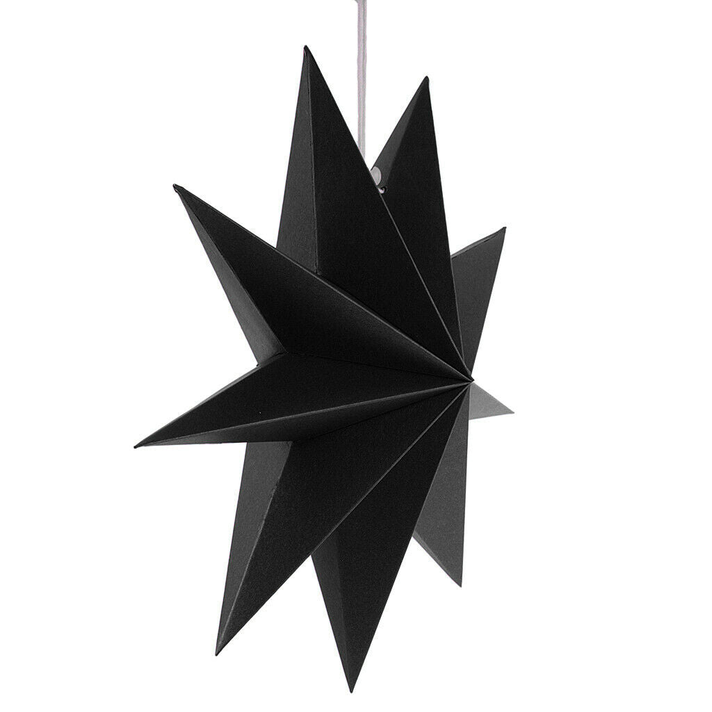 3colors Paper Stars Hanging Christmas Home Party Decoration Wedding Prom Hanging