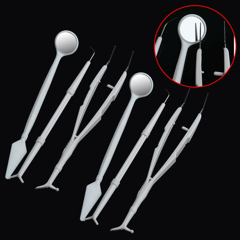 50packs  DentalInstruments Disposable Set-Mirror Plier&Explorer Kit 3PCS/Kits