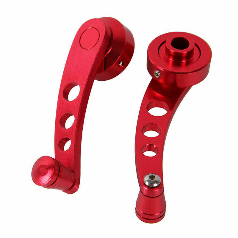One Pair Red Auto Vehicles SUV Glass Window Winder Crank Handle Knob Accessories