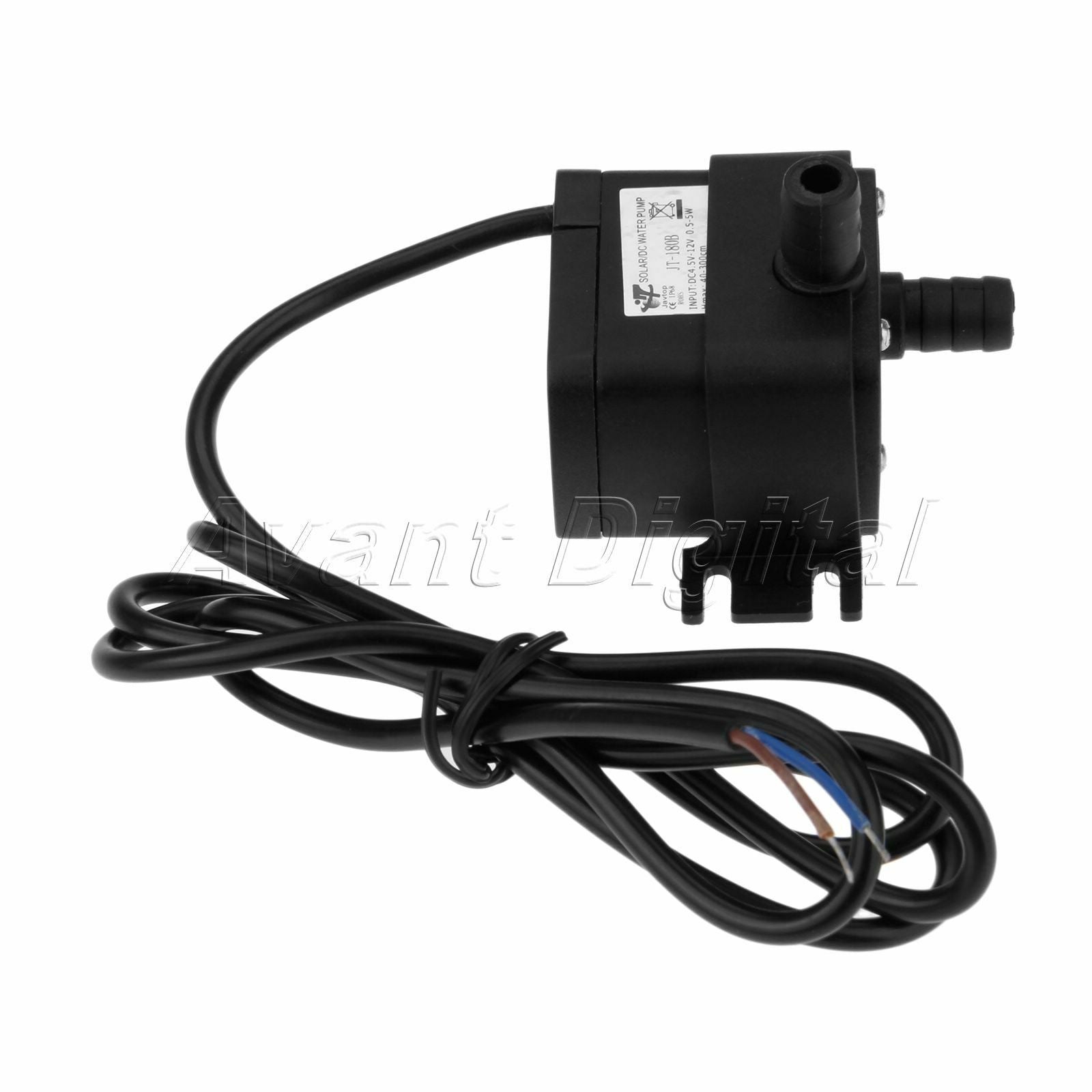 PC 12V 350L/H Pump Brushless Fish Pond Garden Waterproof Water Pump Rubber Hose