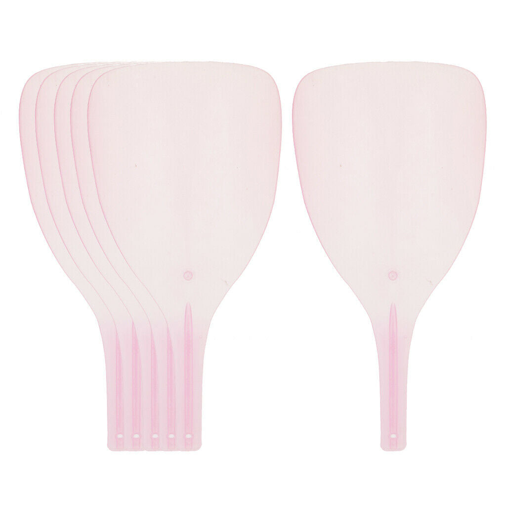 6Pieces Plastic Salon Styling Hairspray Masks Eyes Guard Shields Cover Pink