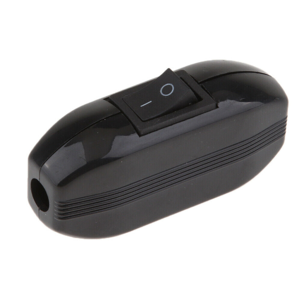 Lamp White in Line Feed Through Rocker Switch