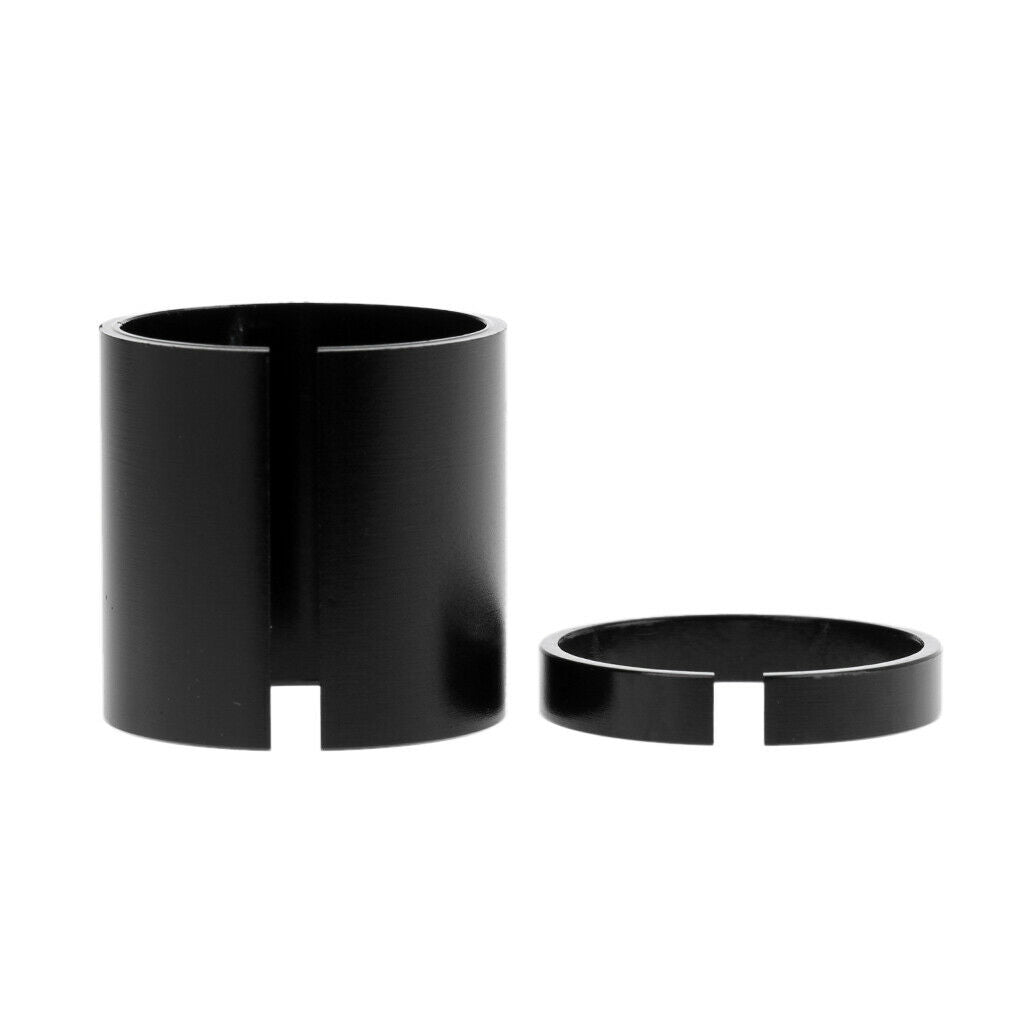 Black Ahead Handlebar Stem Shim/Reducer 1 1/8inch To 1inch 28.6mm To 25.4mm
