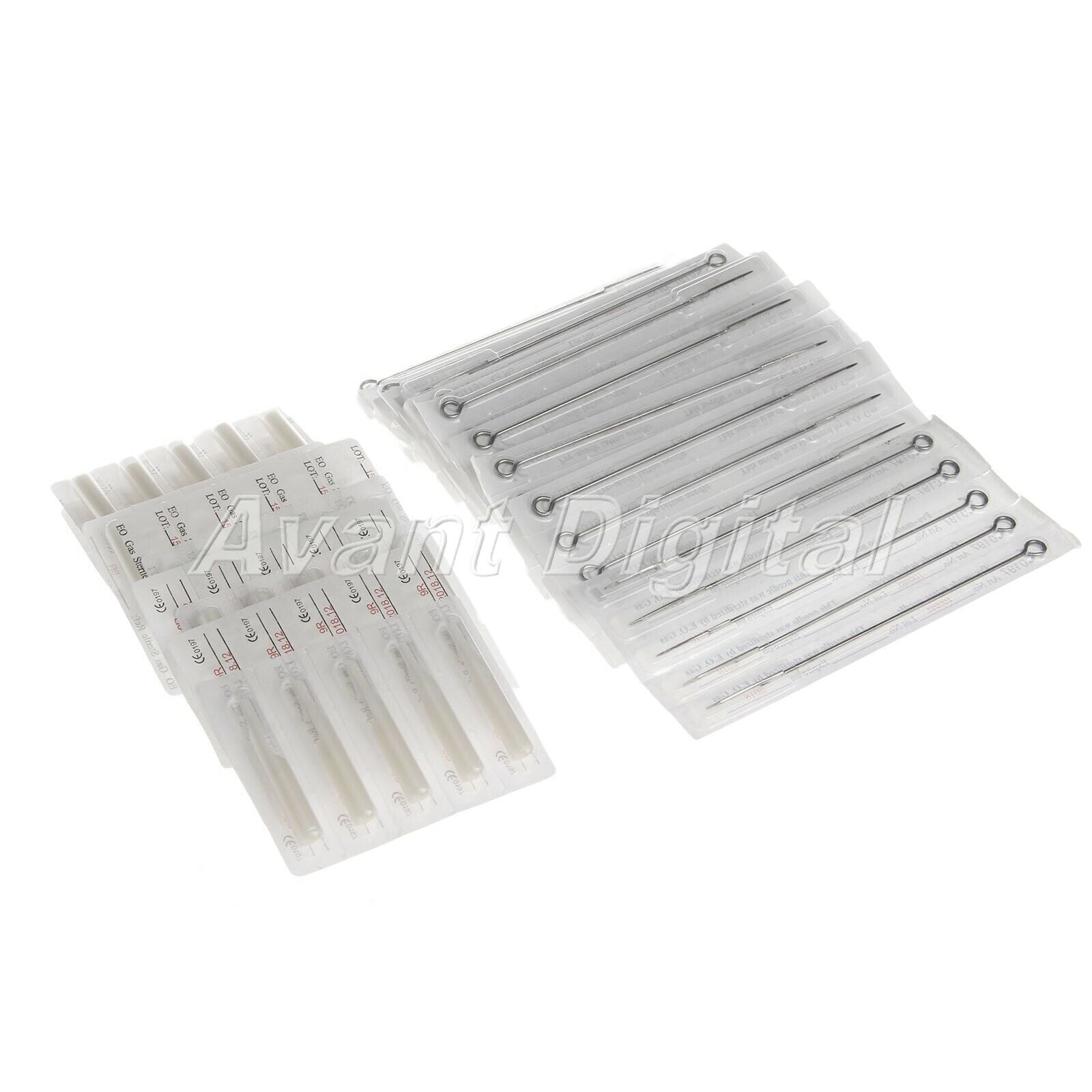 Sterilized 9RL Tattoo Needles&Disposable 9RT Tattoo Tubes Tips Beauty Tool Kits