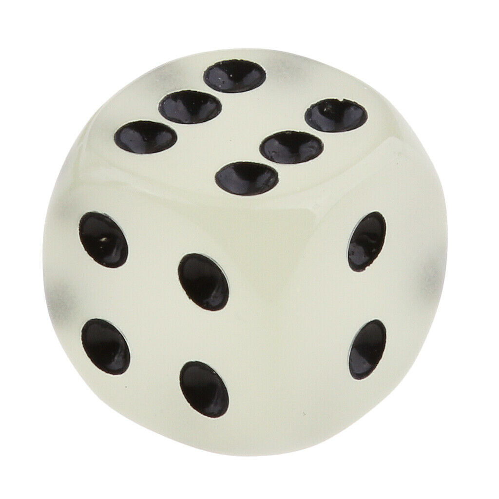 50 Pieces D6 14mm Six Sided Glow Dice Dice Games for Dungeons And