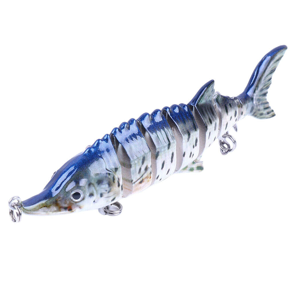 7-Segment Multi-Jointed Artificial Swimbait Hard Topwater Bass Lures 11cm