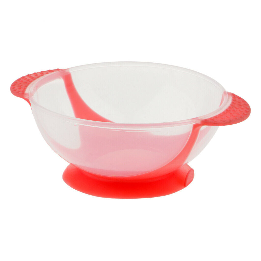 Plastic Salon Hair Dyeing Tint Mixing Bowl Coloring Tool Suction Base Pink