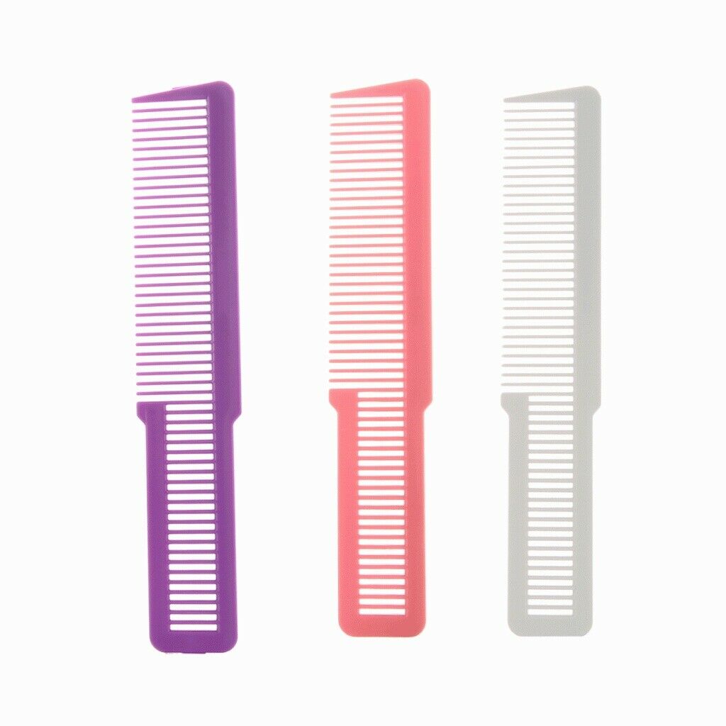 6 Pieces Salon Barber Flat Top Clipper Cutting Comb Static Free Hairdressing
