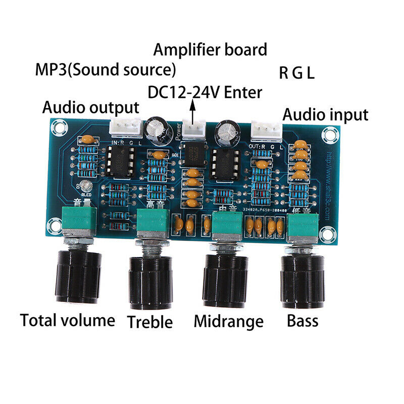 XH-A901 NE5532 Pre-amp Tone treble bass Board Controller For amplifier BoardSJCA