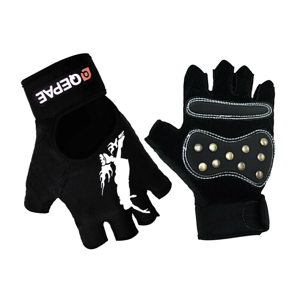 Half Finger Cycling Gloves Gel Pad Gloves Riding Mitt Anti-Slip and Shock L