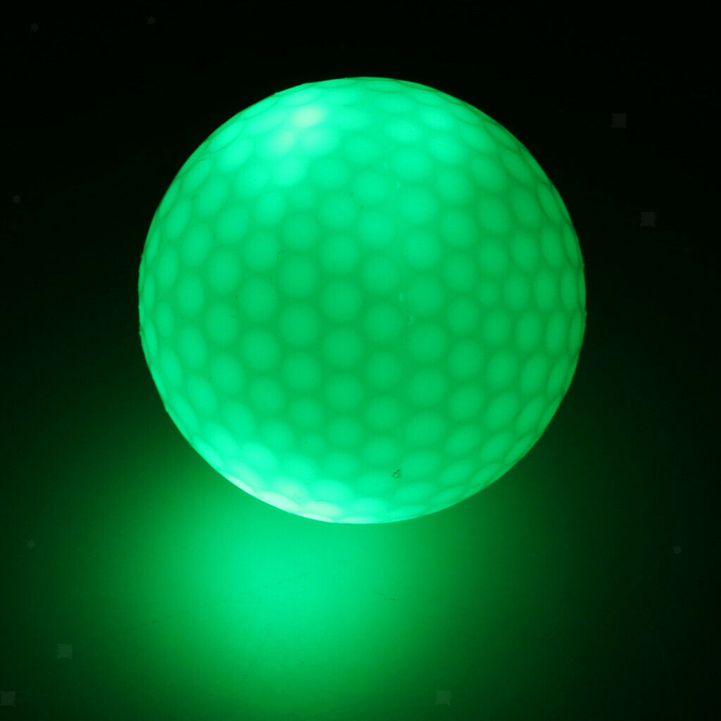 6 Pcs Glow In Dark LED Light Up Golf Ball Official Size Tournament Ball