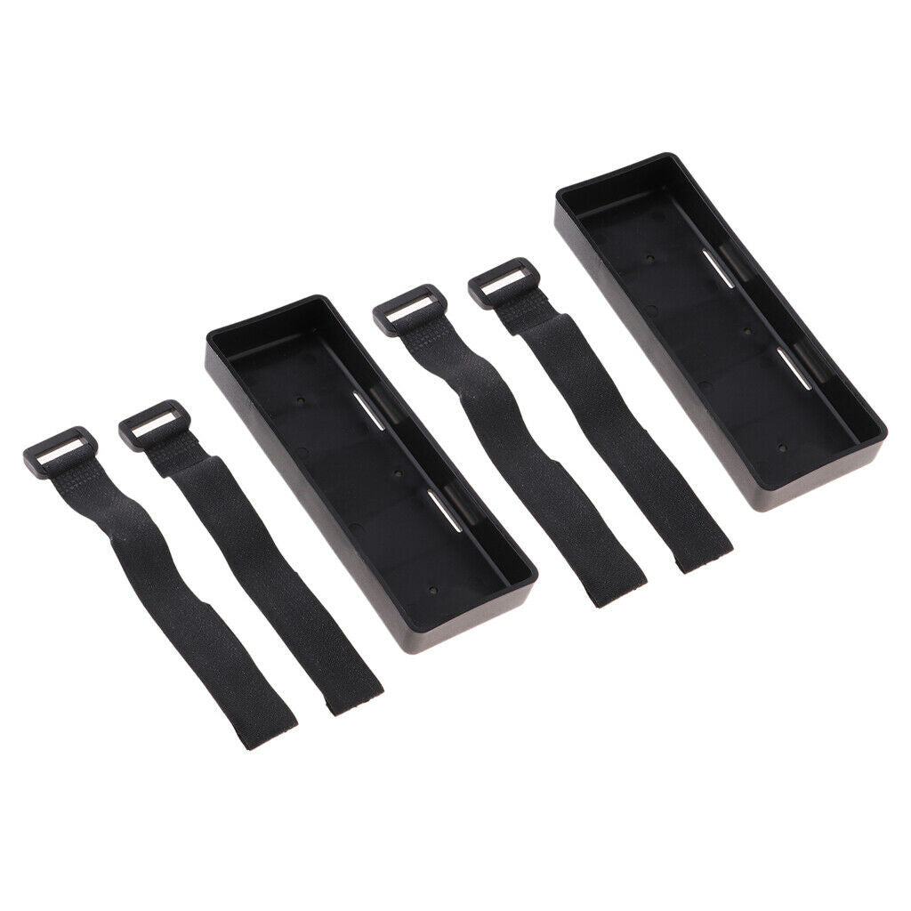 2 Pieces 1:10 RC Car Crawler Models Battery Box Tray Holder Case for TRX4