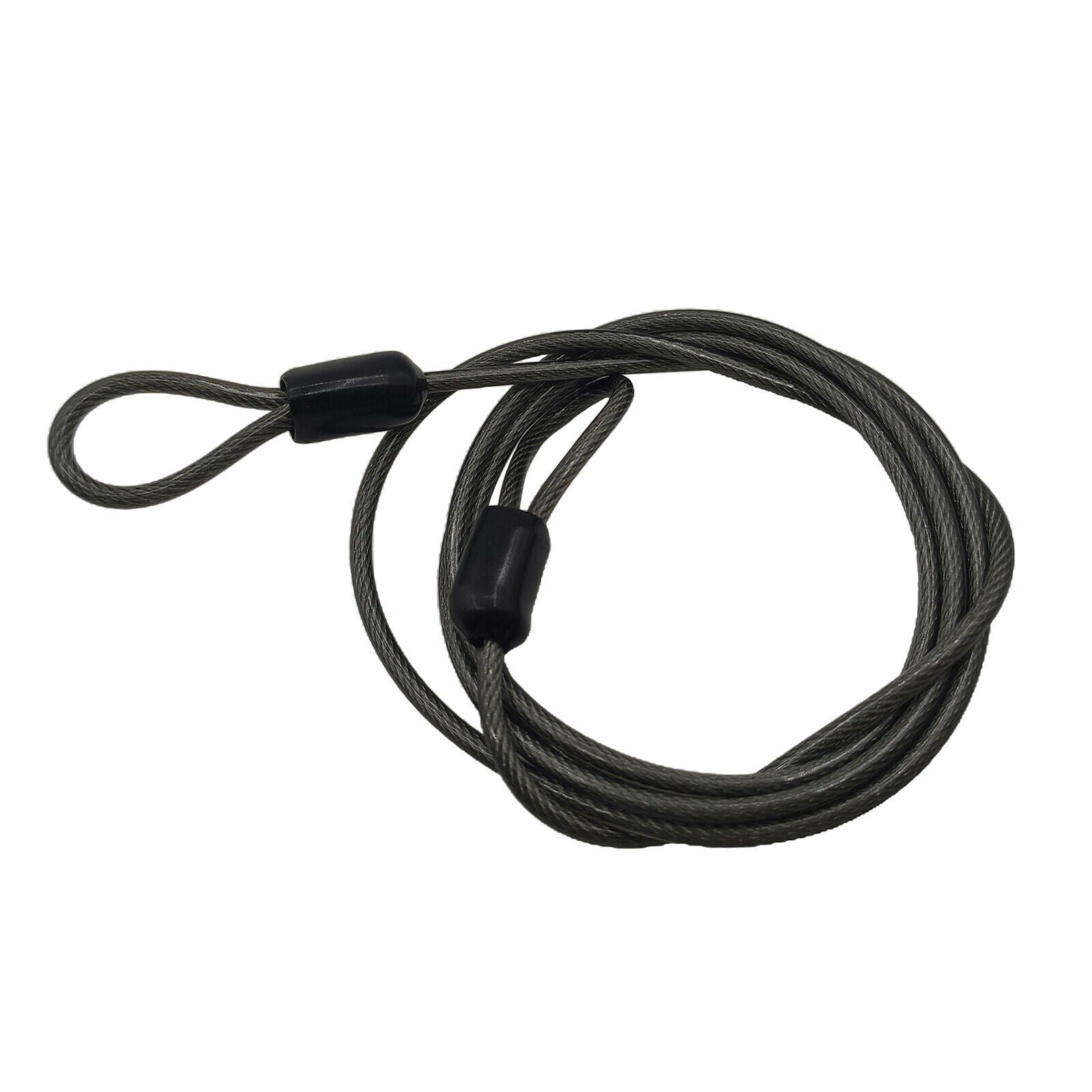 2pack Sport Security Loop Bike Cable Lock Chain Steel Core 100cm x 4mm