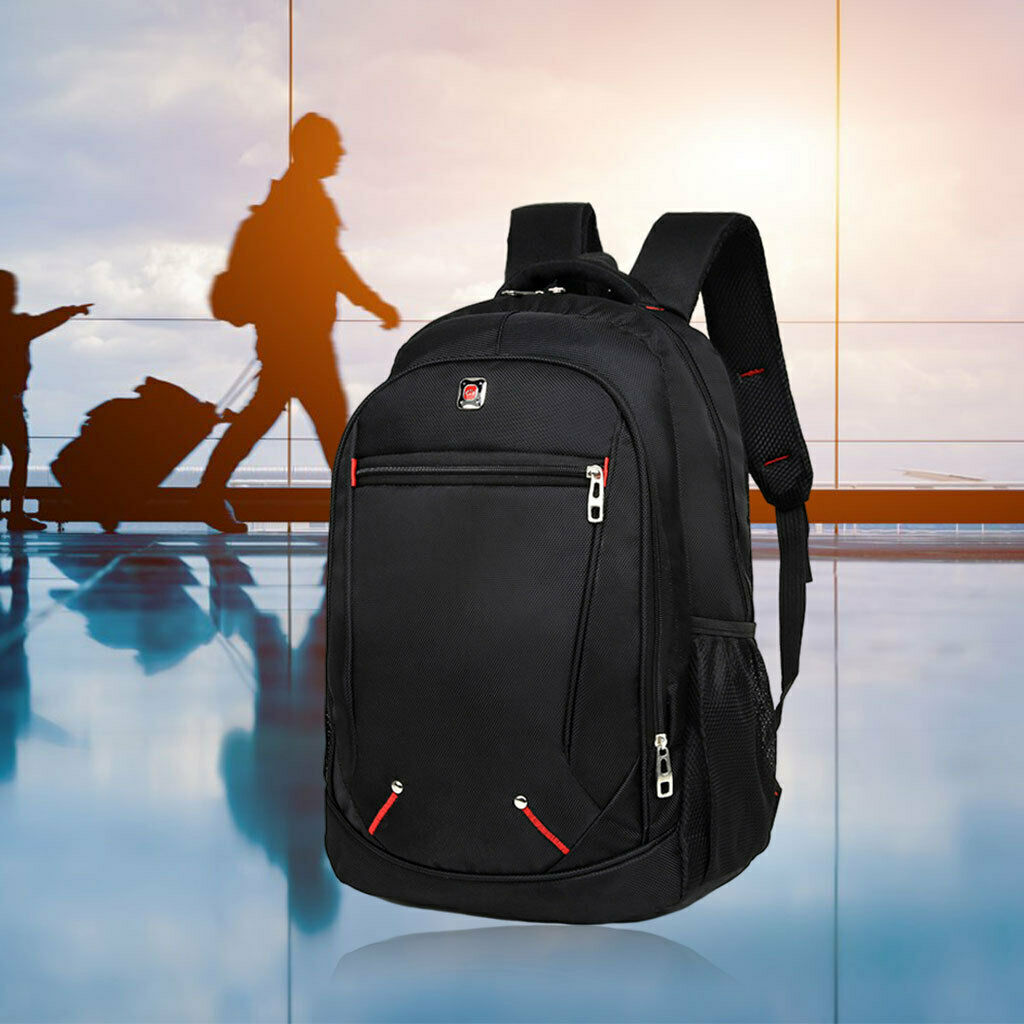 Backpack for Men Large Fit 15.6 in Laptop Business Travel School Bags Black