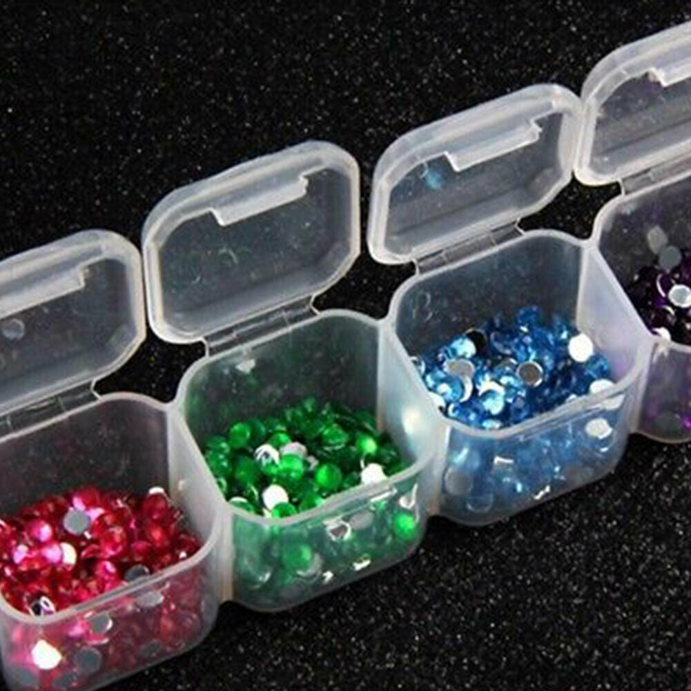 28 Slots Empty Storage Box Jewelry Nail Art Display Container Case Holder