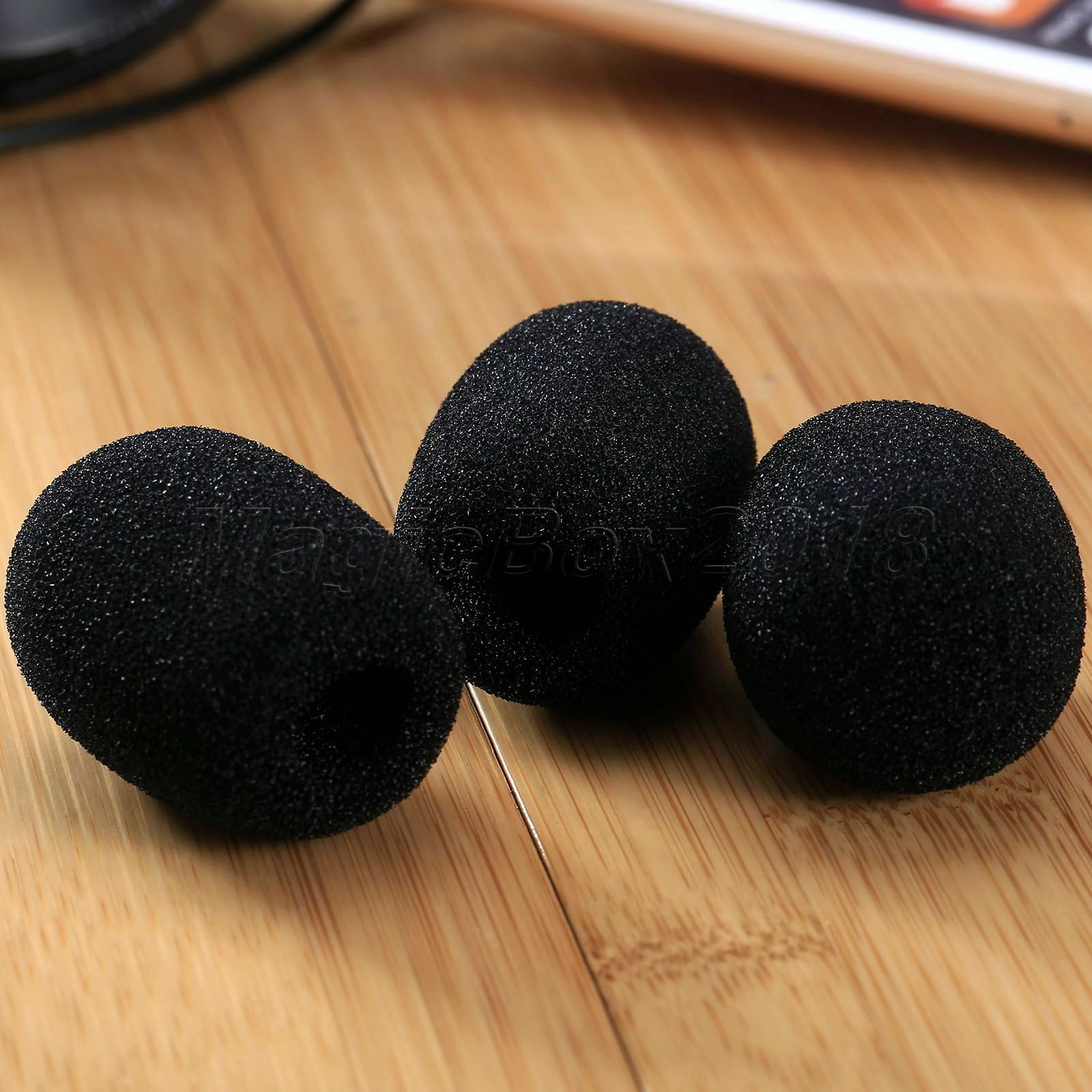 5PCS 35x10mm Mini Handheld Microphone Headset Windscreen Foam Sponge Mic Cover