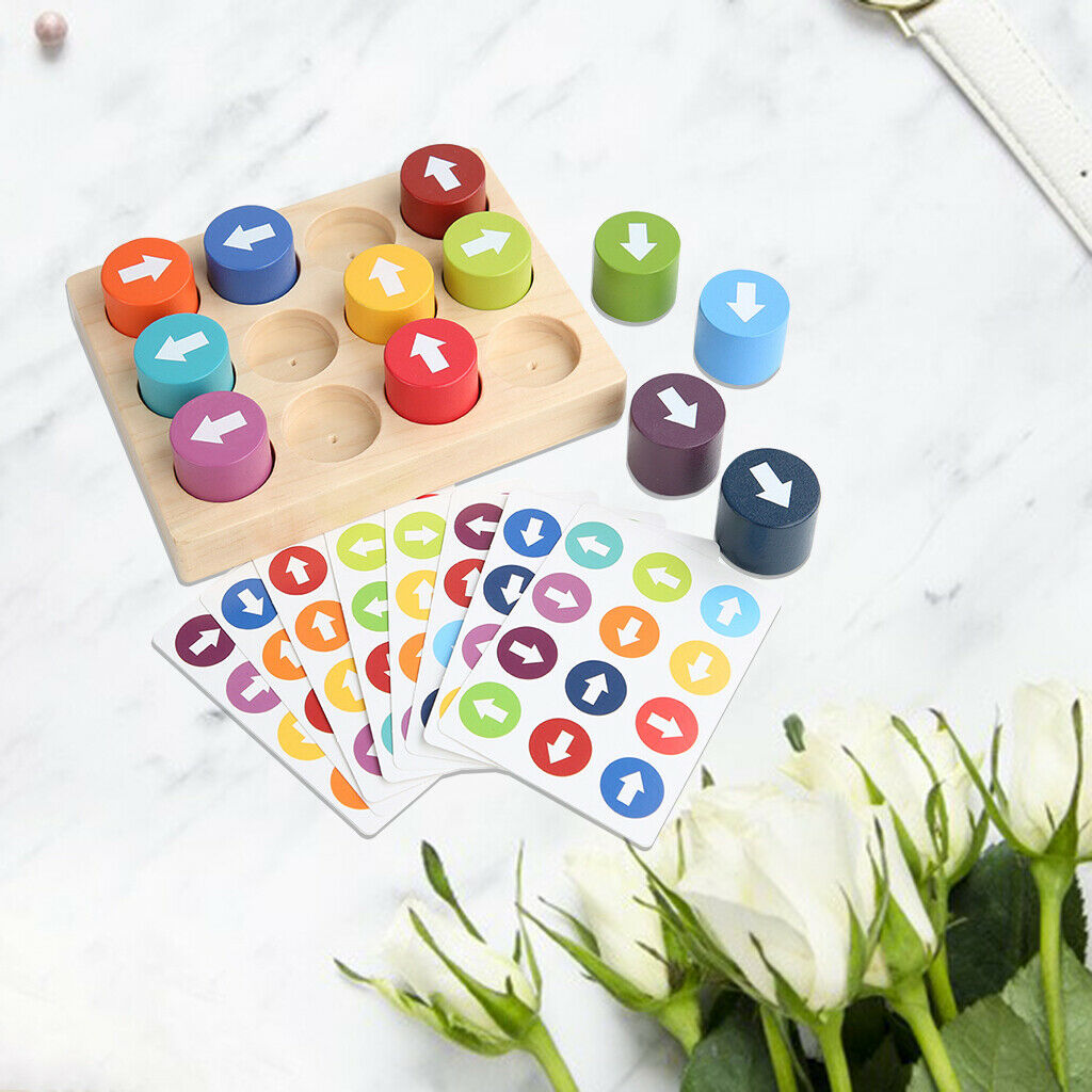 Arrow Matching Game Puzzle Block Direction Recognition Brain Game Toys
