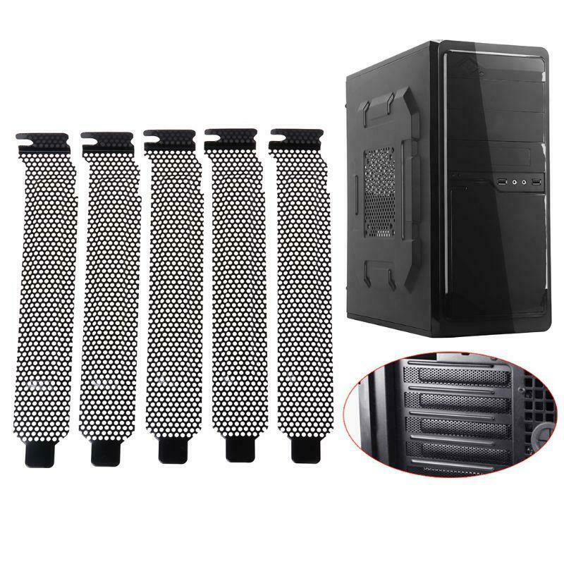 5PCS Ventilation Deflector PCI Slot Cover Frame Chassis Bits Block Cooling Fan