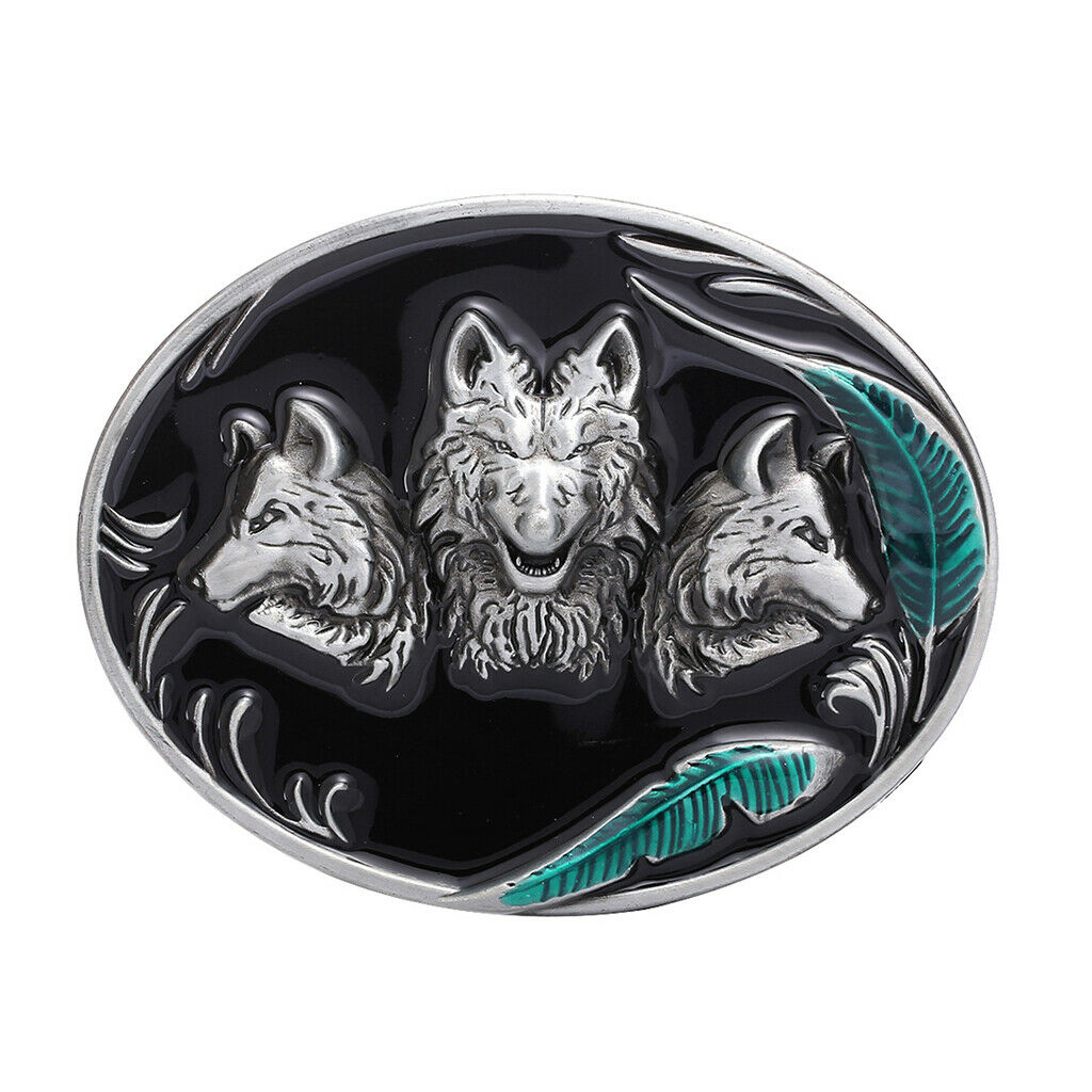 Retro Western Cowboy Metal Rodeo Animal Belt Buckle
