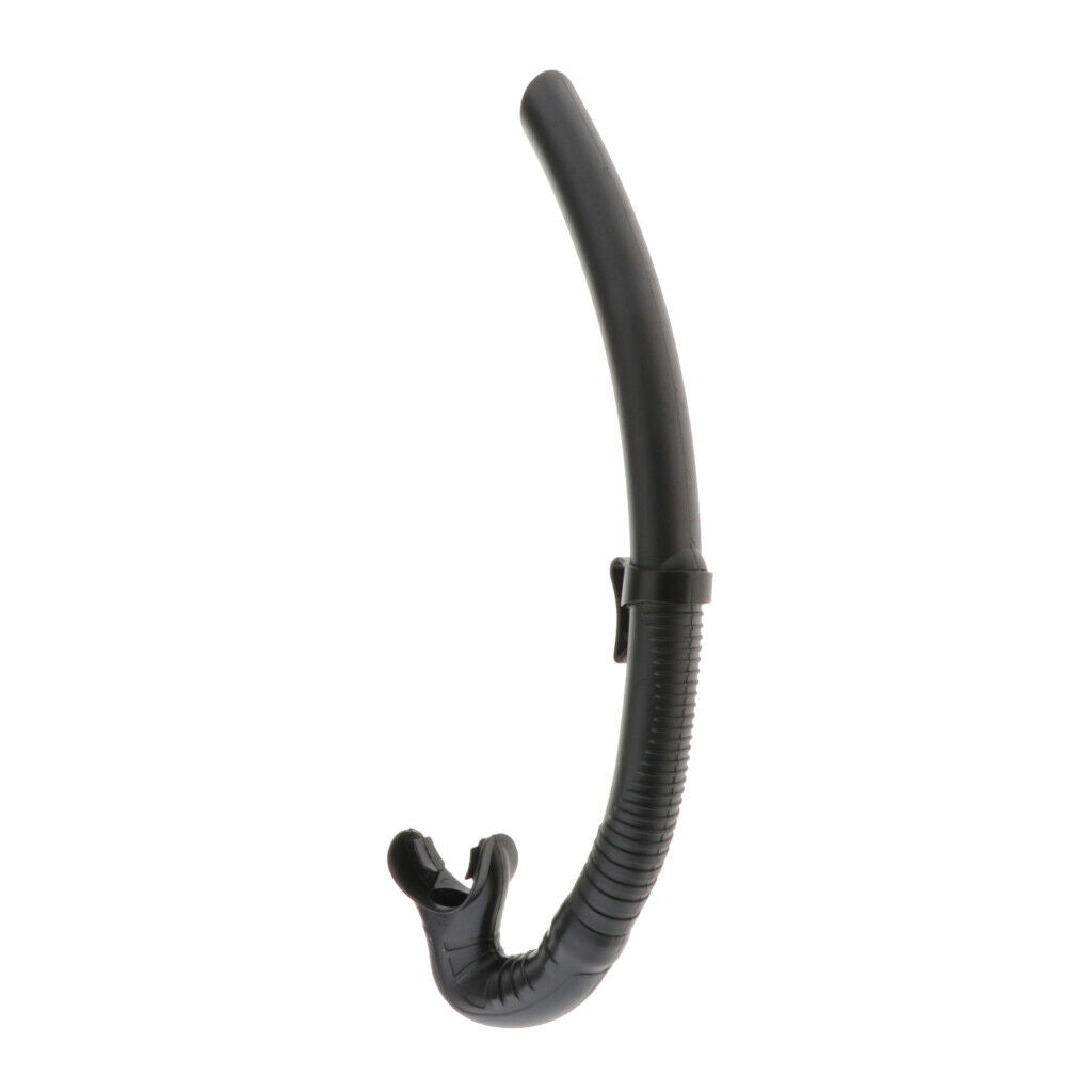 3x Silicone Swimming Training Snorkeling Mouthpiece Breath Tube _Black