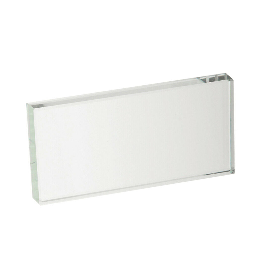Rectangle Individual Eyelash Extension Tray Glass Pallet Lash Glue Holder