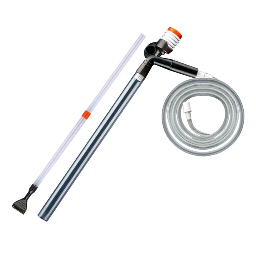 Fish Tank Vacuum Aquarium Gravel Cleaner Kit scraping algae Easy to Use