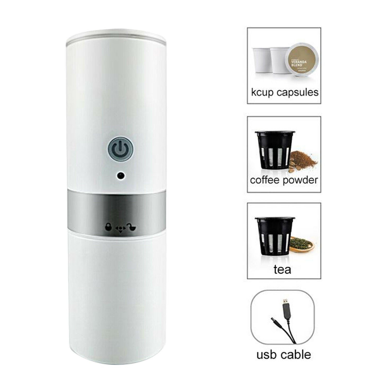 Travel Coffee Maker 60oz/200ml Electric Espresso Machine for Travel Outdoor