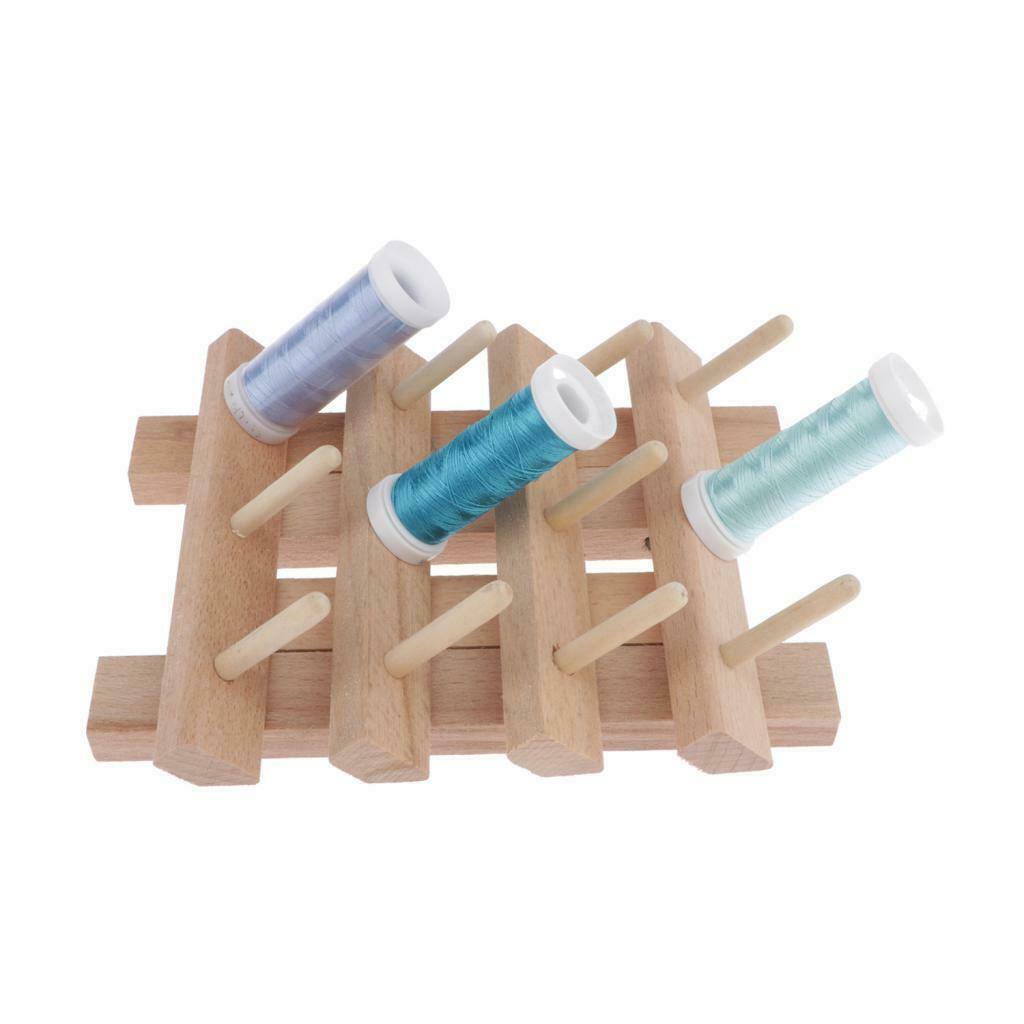 Wooden Thread Rack 12Spool-Organise All Your Threads for Embroidery Quilting
