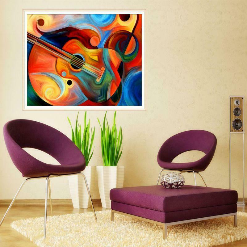 Guitar 5D DIY Full Drill Diamond Painting Embroidery Cross Stitch Kit