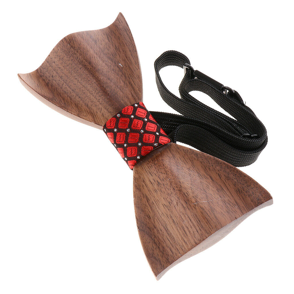 Classic Handmade Wooden Tie Men Women Wedding Party Tie Accessory D
