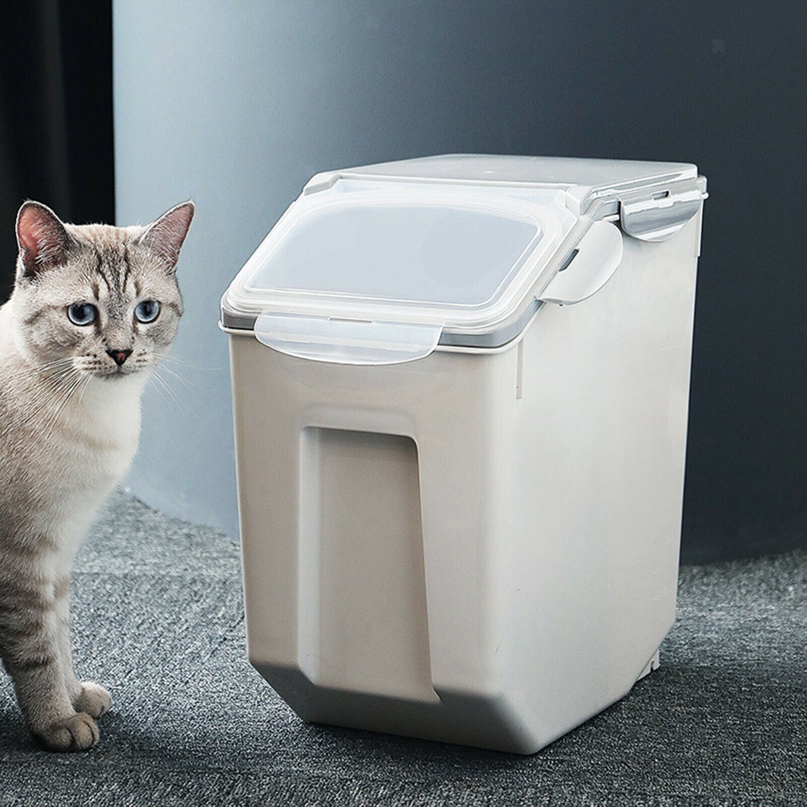 Dog Cat Food Storage Container Rice Container Bin Airtight Tank Insect-proof