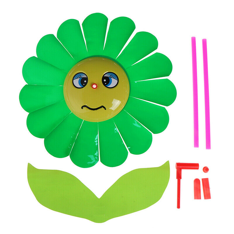 Sunflower windmill garden yard party outdoor wind spinner ornament kids t.l8