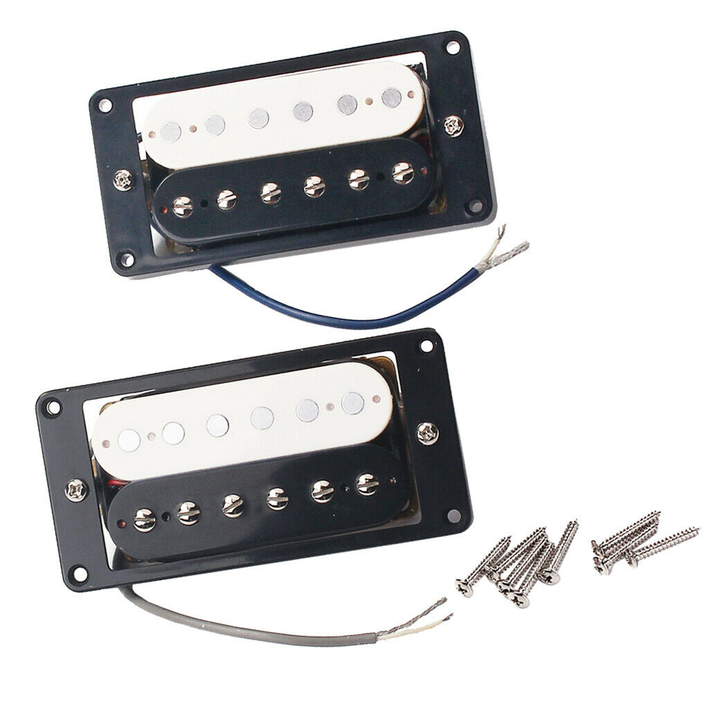 2pcs Humbucker Double Coil Pickup for Electric Guitar Parts Black White
