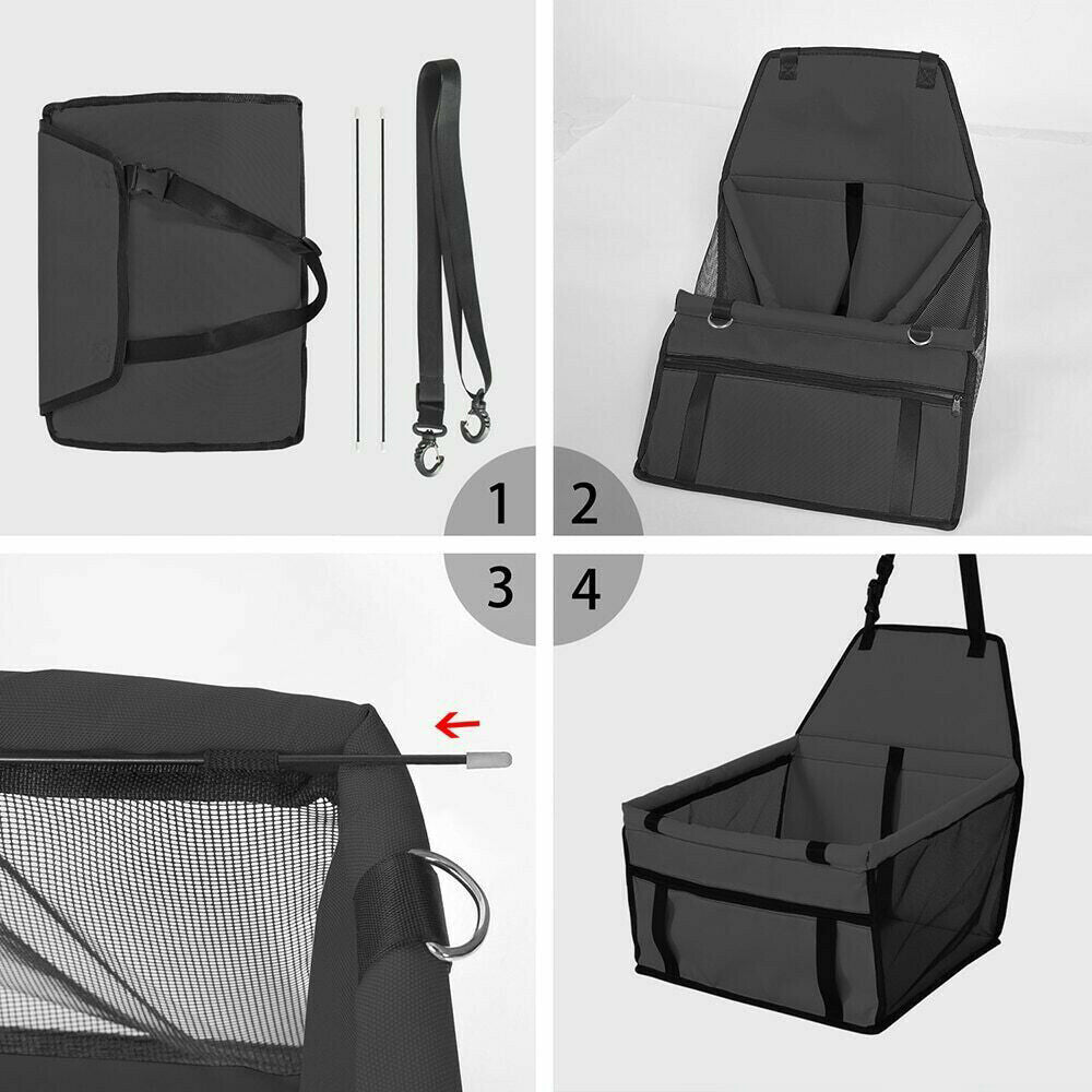Car Seat Portable Carrier Dog Cat Belt Booster Travel Folding Bags For Pet Puppy