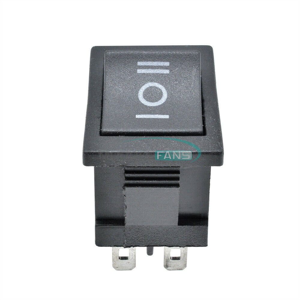 2PCS 6Pin DPDT ON-OFF-ON 3Position Snap Boat Rocker Switch 6A/250V 10A/125V AC M
