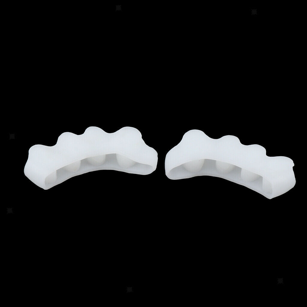 1 Pair Silicone Toe Separators Pads Bunion Gel Spacers Nail Polish Tools