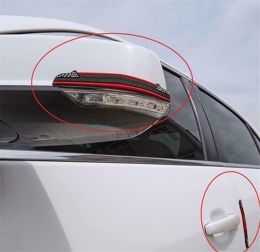 10PCS Universal Rubber Car Door Edge Guard Anti-scratch Wheel Eyebrow Protector