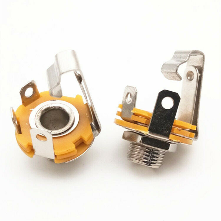 Metal Sophomore Core 6.5 Socket Mono Socket Can Be Fixed 6.35 Switch Microphone