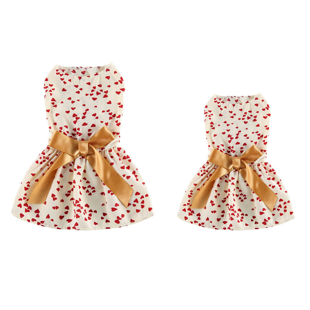 2Pieces Dog Costume Clothing Summer Dress For Pet Dog Costume New Year Decor