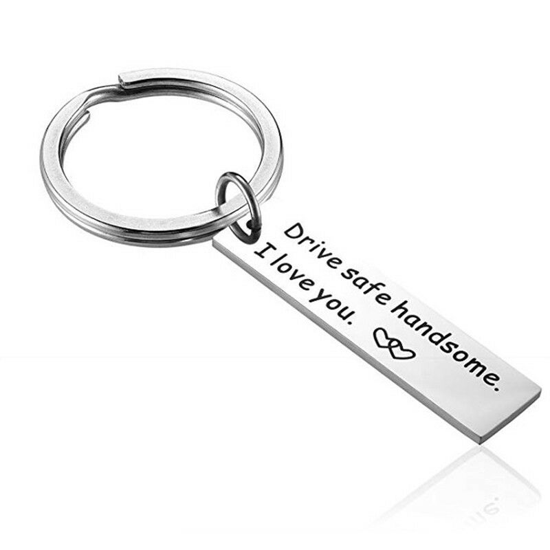 Drive Safe Trucker Keychain Handsome I Love You Boyfriend Keyring Husband Gi Tt