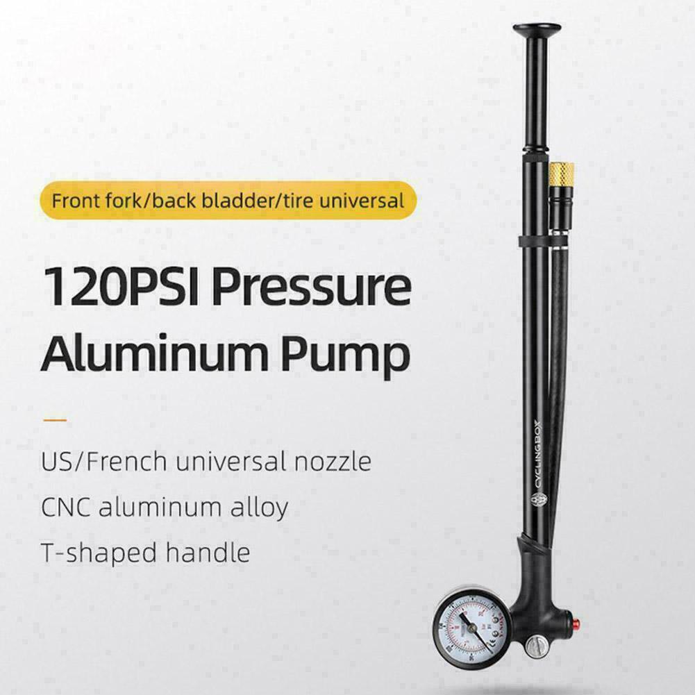 Bike Pump High Pressure Cycling Floor/Track Pump Pressure Gauge V1T7 120psi new