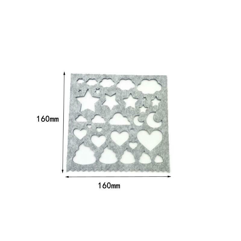 7pcs Wool Felt Mold Needle Felting DIY Craft Stencil Applique Handicraft Shaping