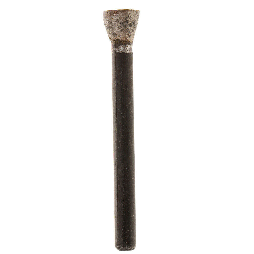 Diamond Grinding Head Short Inverted Conical Carving Tool A: Dia. 0.28inch