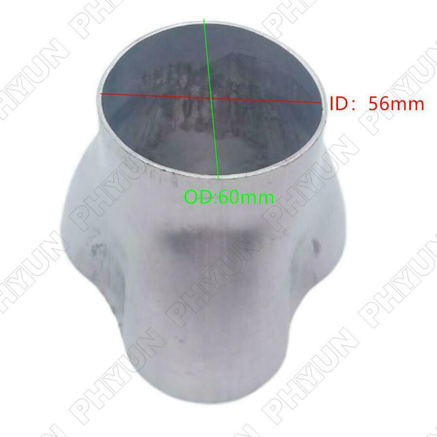 Stainless Steel 3 into 1 Car Exhaust Header Collector 1.75" Inlet 2.38" Outlet