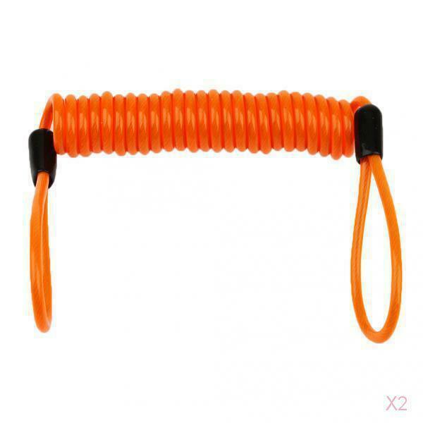 Anti-Theft Spring Motorcycle Bike Camping Fishing Cable Blocks Disc Brake 1.5m