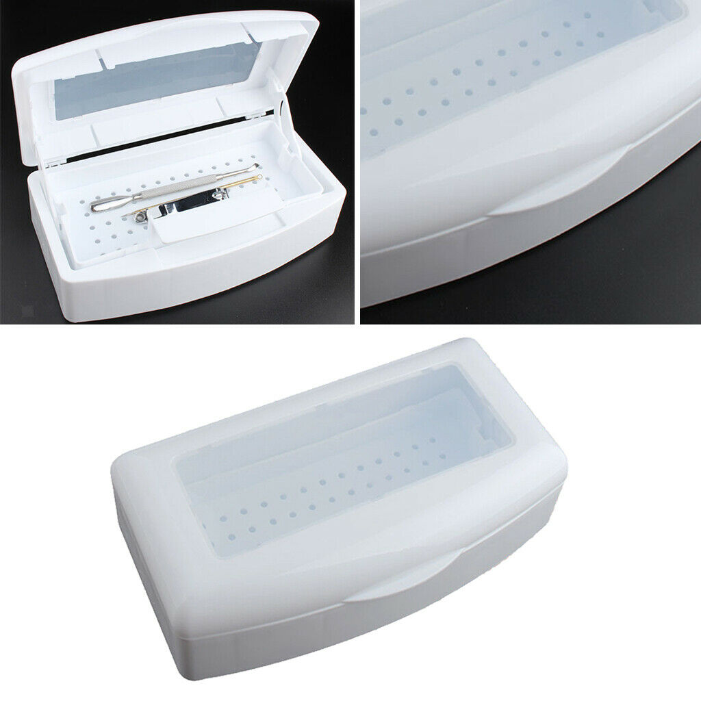 5x Plastic Sterilizing Tray Disinfectant Jar for Salon Barber Styling Nail Toolc