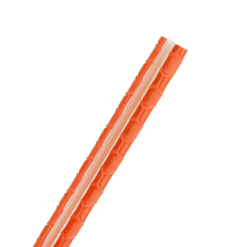 Bike Cycling Reflective Spoke Rod Wheel Rim Reflector Clip On Tube -Orange