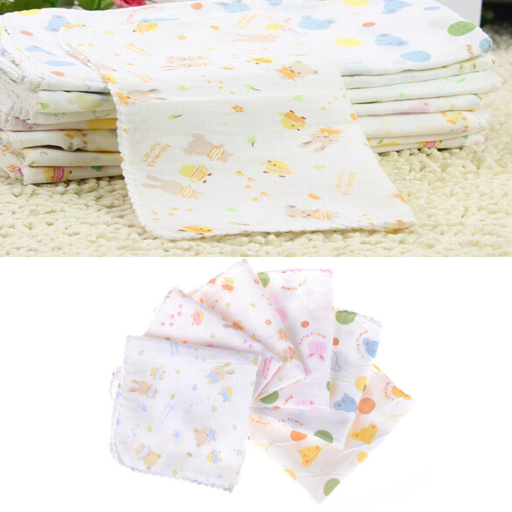 1PC Baby Cotton Soft Gauze Washcloth Bath Towel Bathing Feeding Wipe Clot.l8
