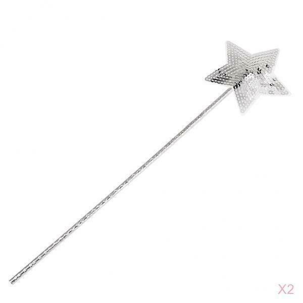 Plastic Sequin Star Shape Fairy Wand Princess Magic Stick Girls Party Prop