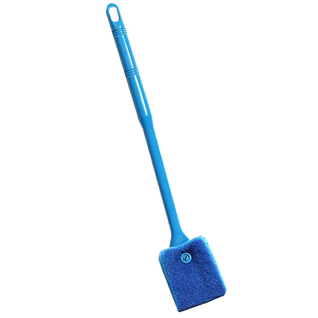 40cm Fish Tank Aquarium Glass Cleaner Cleaning Brush Algae Scrapper  Blue